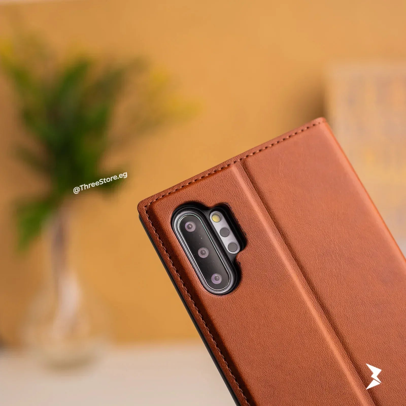 Cradle Flip Leather Case Samsung Note 10 Plus - Three