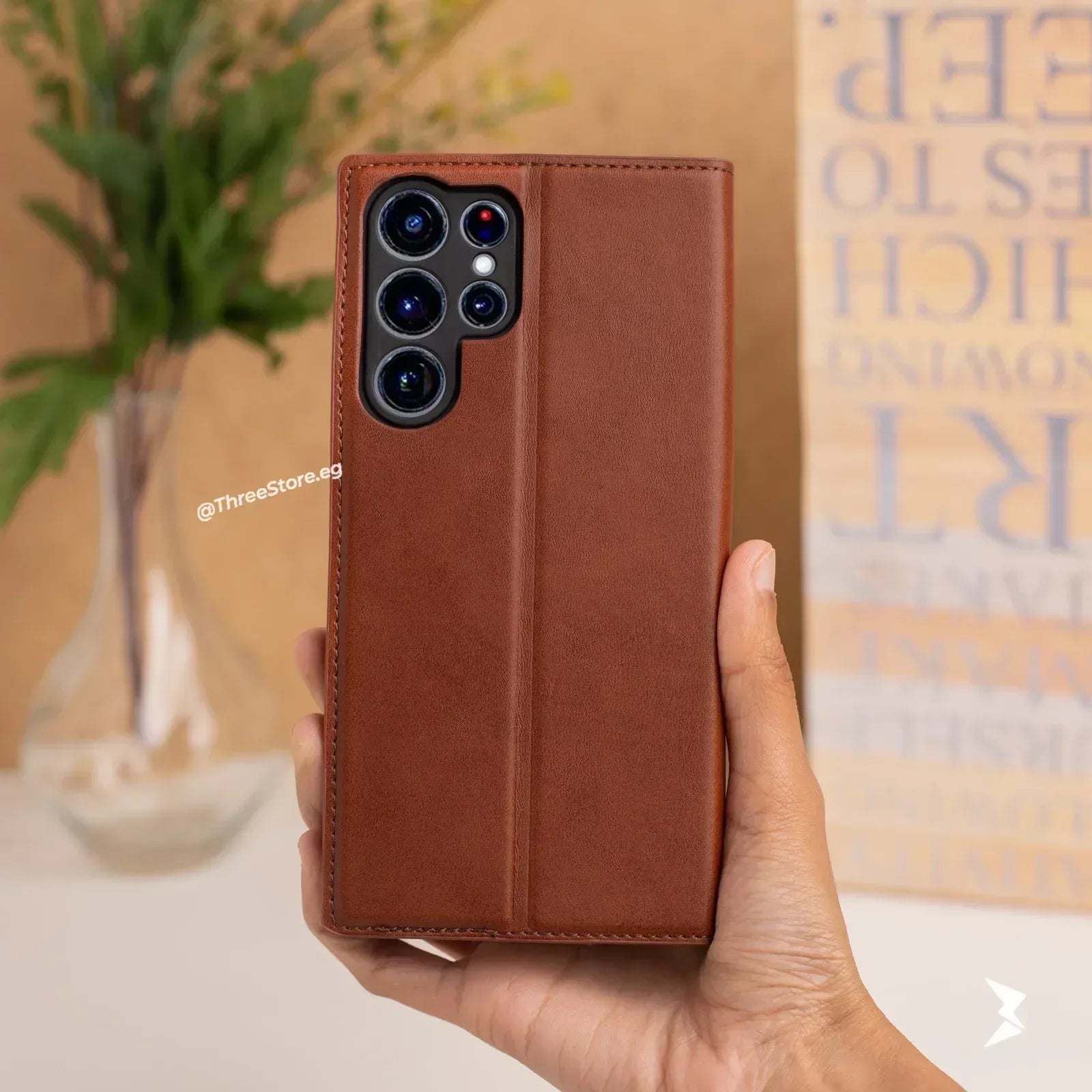 Cradle Flip Leather Case Samsung S22 Ultra - Three