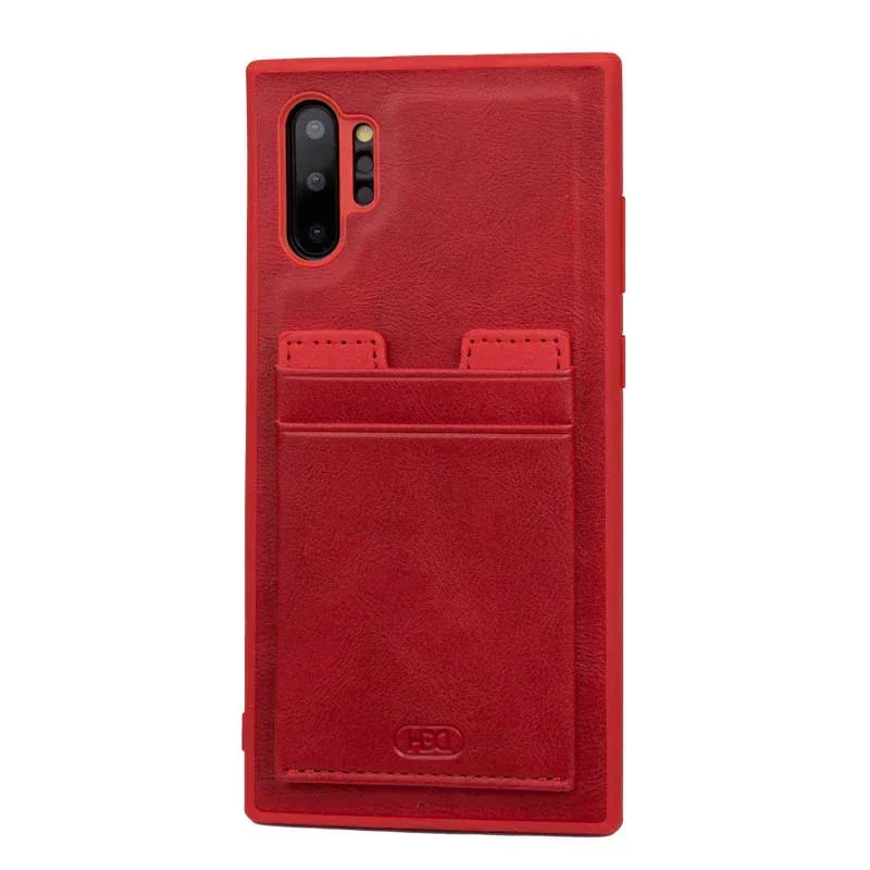 Hdd Leather Slim invisible Card Case Samsung Note 10 Plus - Three