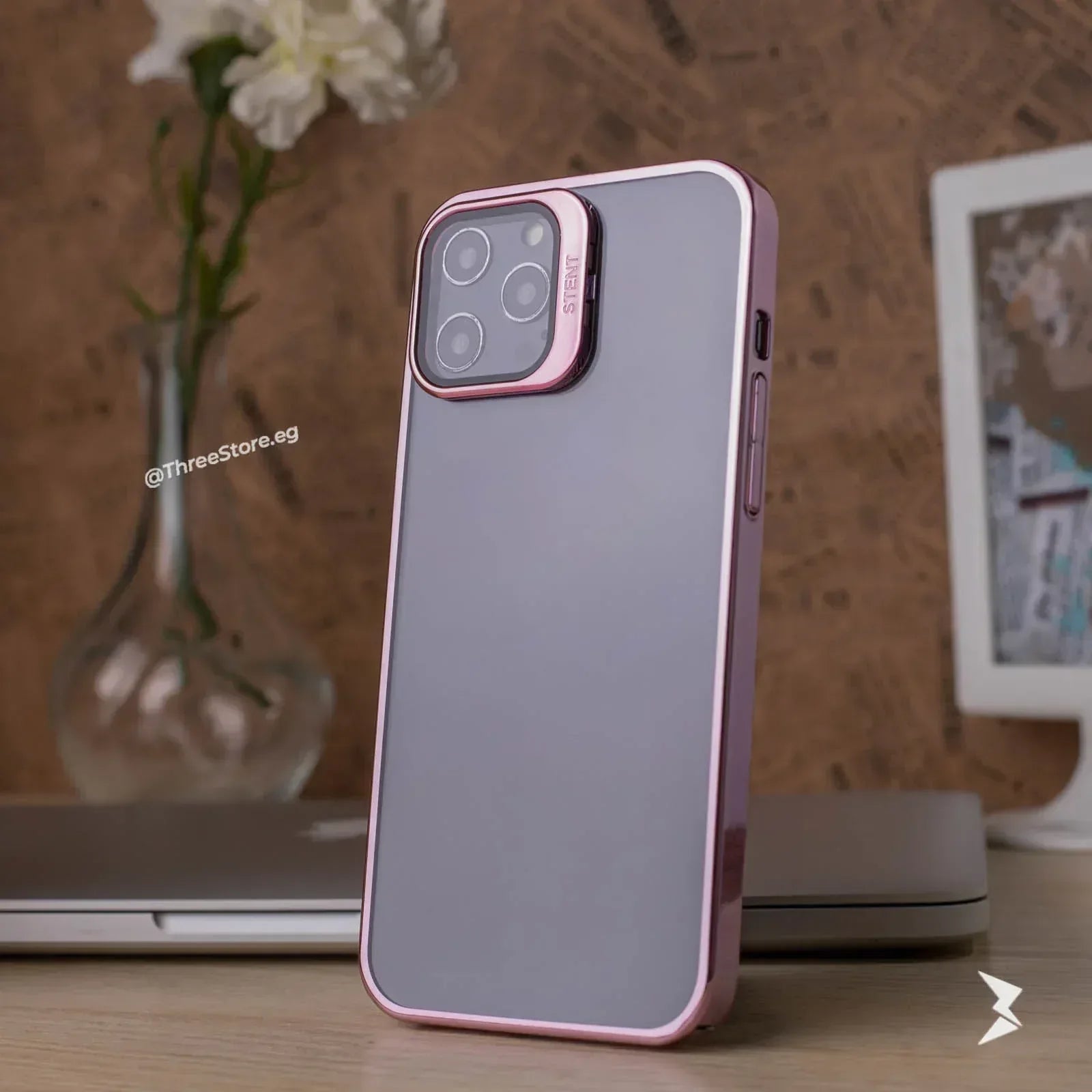 Invisible Folding Holder Camera Stand Case iPhone 12 Pro Max - Three