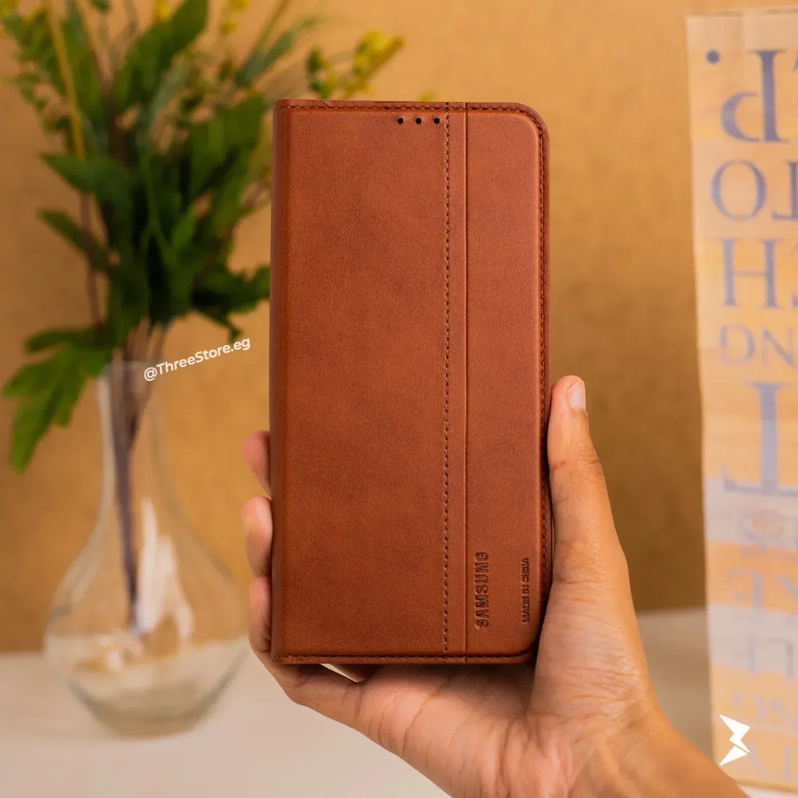 Cradle Flip Leather Case Samsung Note 8 - Three
