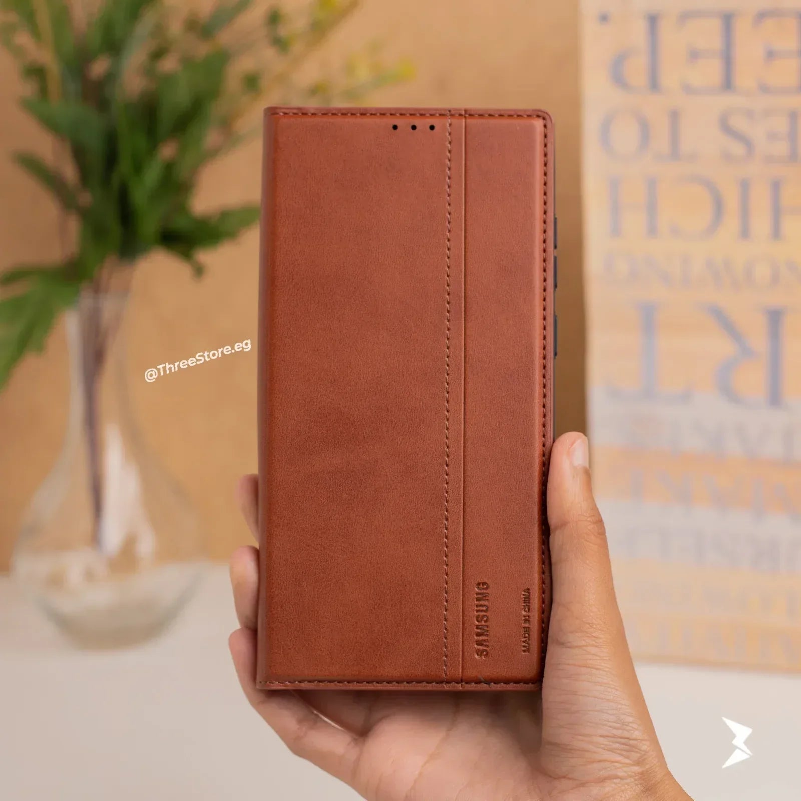 Cradle Flip Leather Case Samsung S22 Ultra - Three