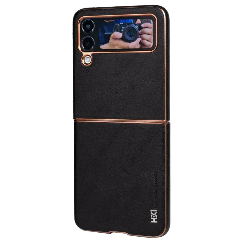 HDD Elegant Leather Case Samsung Z Flip 3 - Three