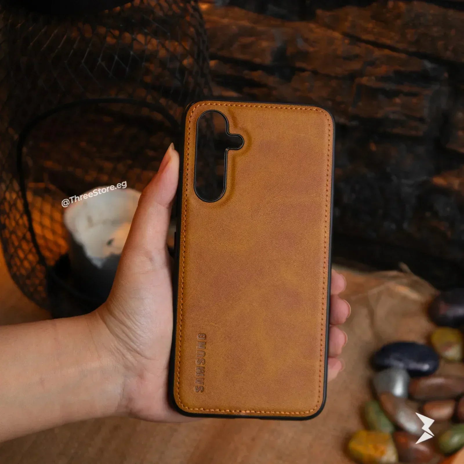 Cradle Leather Case Samsung A24 - Three