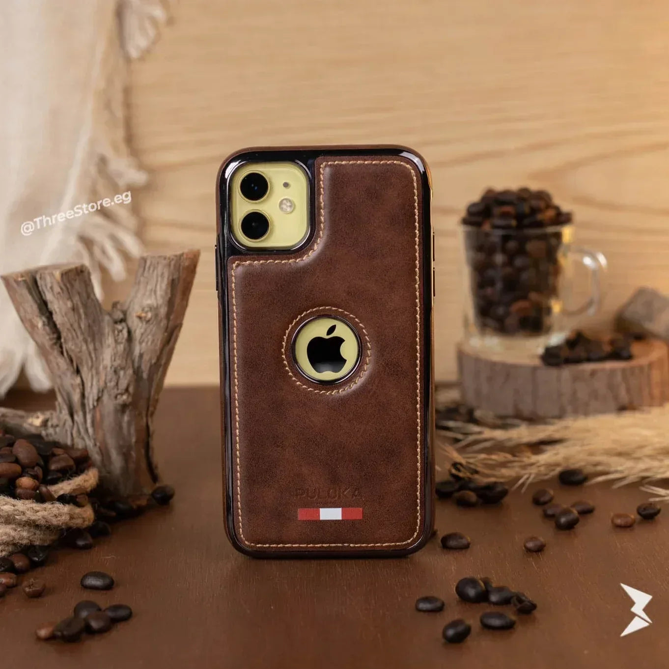 Puloka HandMade Leather Case iPhone 11 - Three