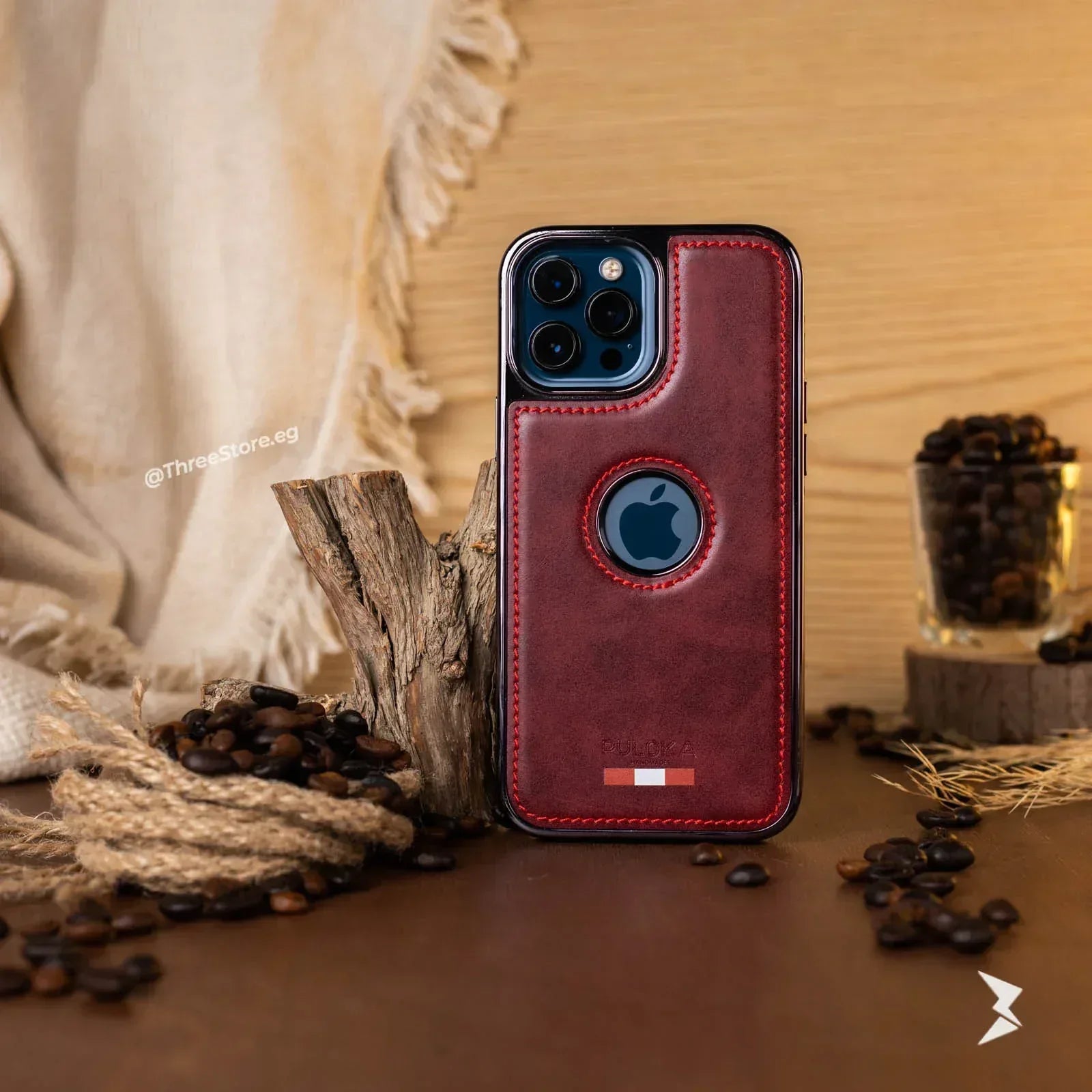 Puloka HandMade Leather Case iPhone 13 Pro Max - Three