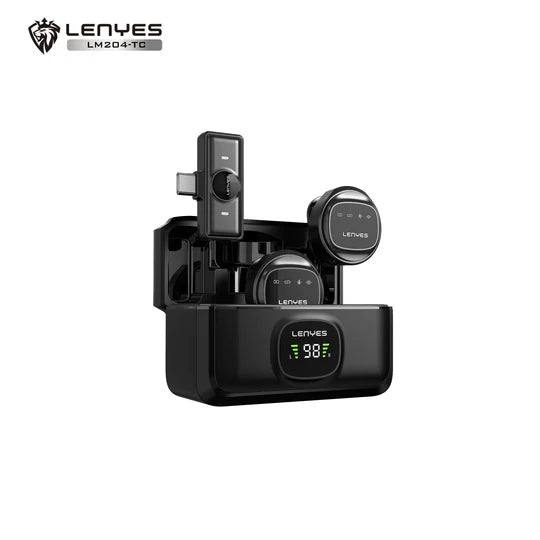 Lenyes 3.5mm AUX HiFi Bass HD Mic Wired Earphones LF110-AUX