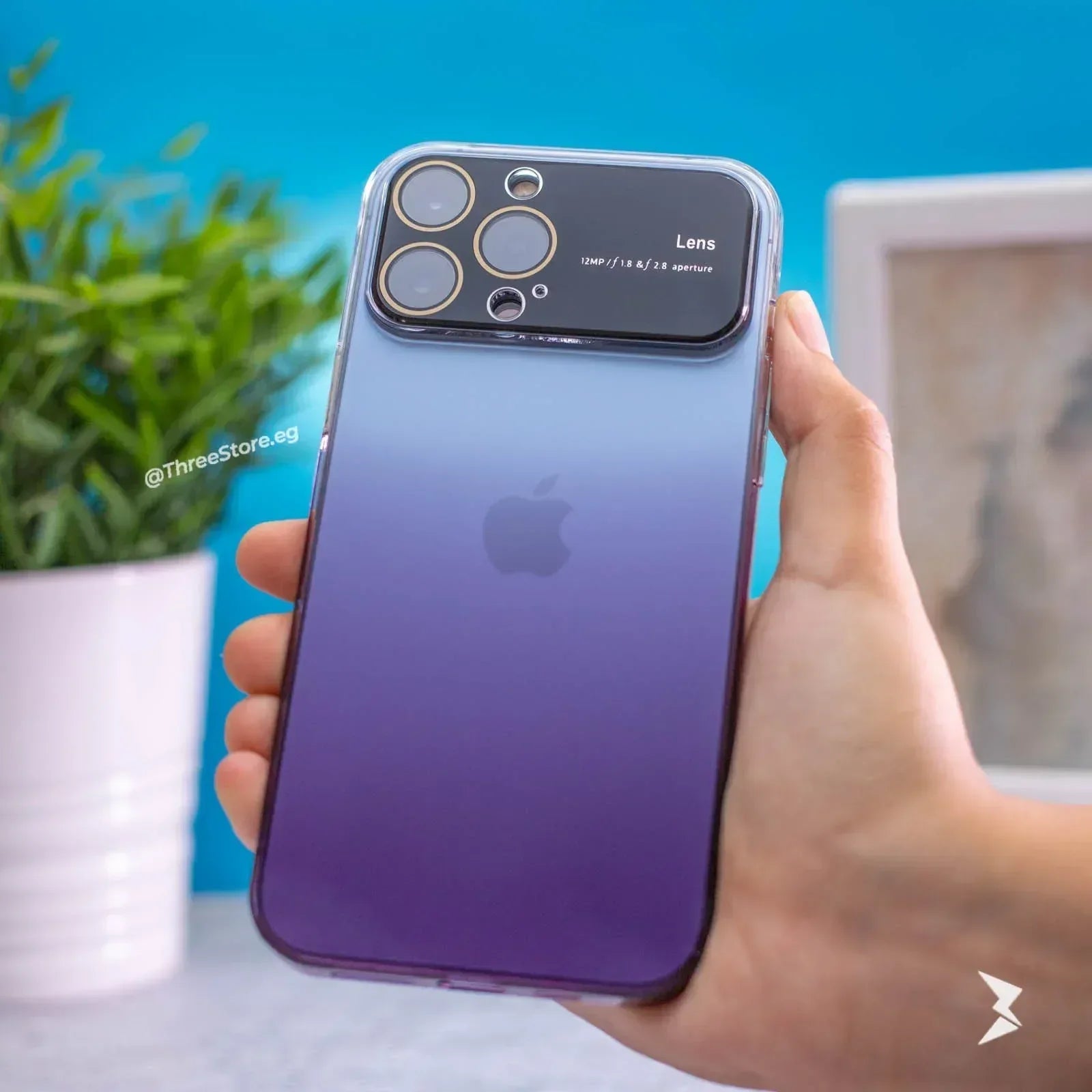 Gradient Acrylic Armor Case iPhone 12 Pro Max - Three