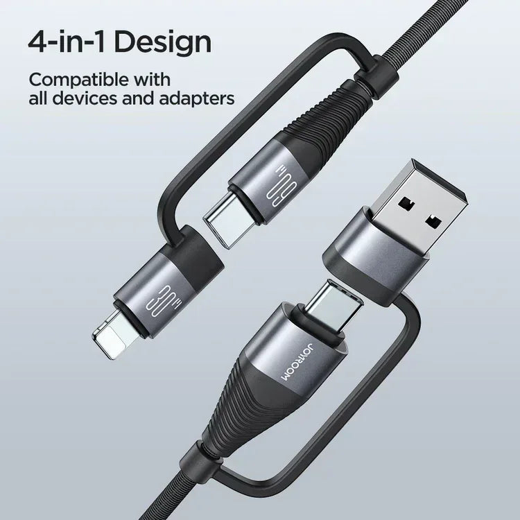 Joyroom 60W 4-in-1 Fast Charging Data Cable A37 - Three
