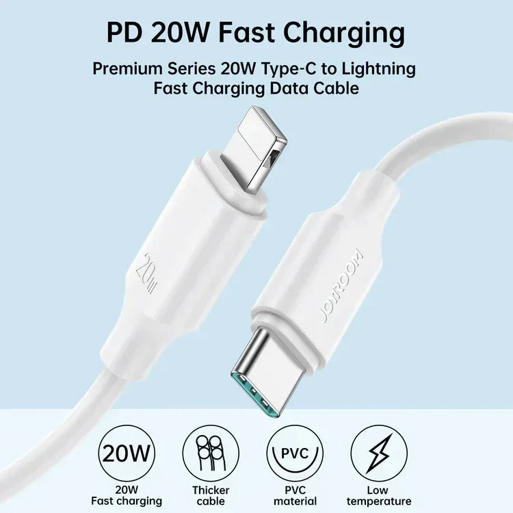 Joyroom 20W Type-c to Lightning Cable S-CL020A9 - Three