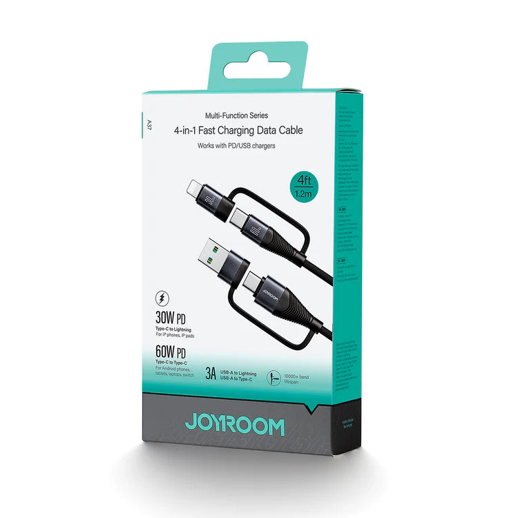 Joyroom 60W 4-in-1 Fast Charging Data Cable A37