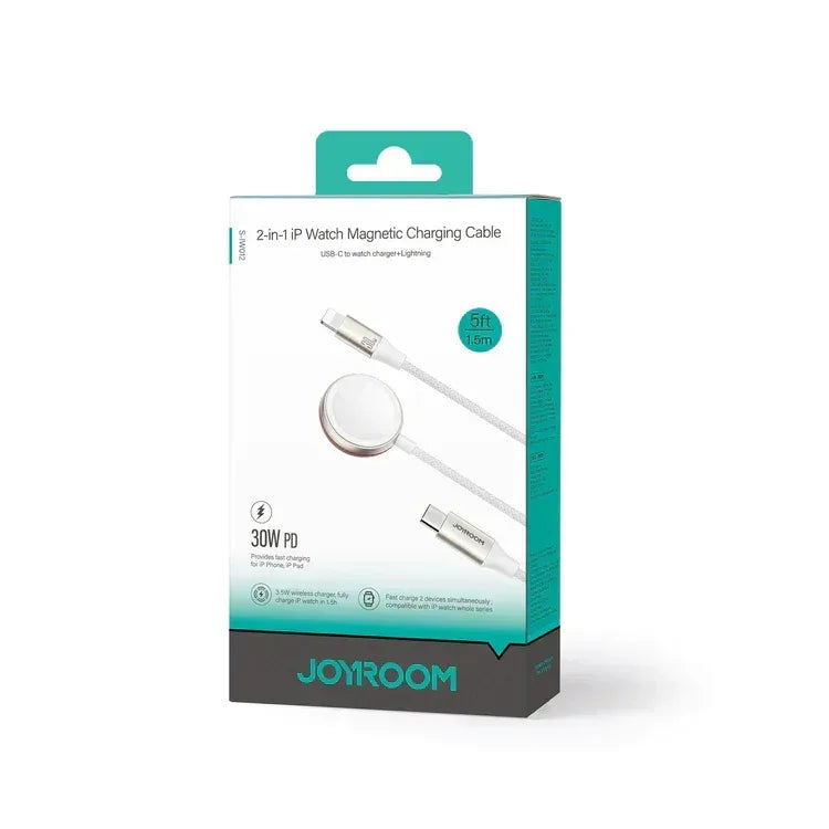 Joyroom 2 in 1 Watch Charger + 30W UCB C Cable S-IW012 - Three