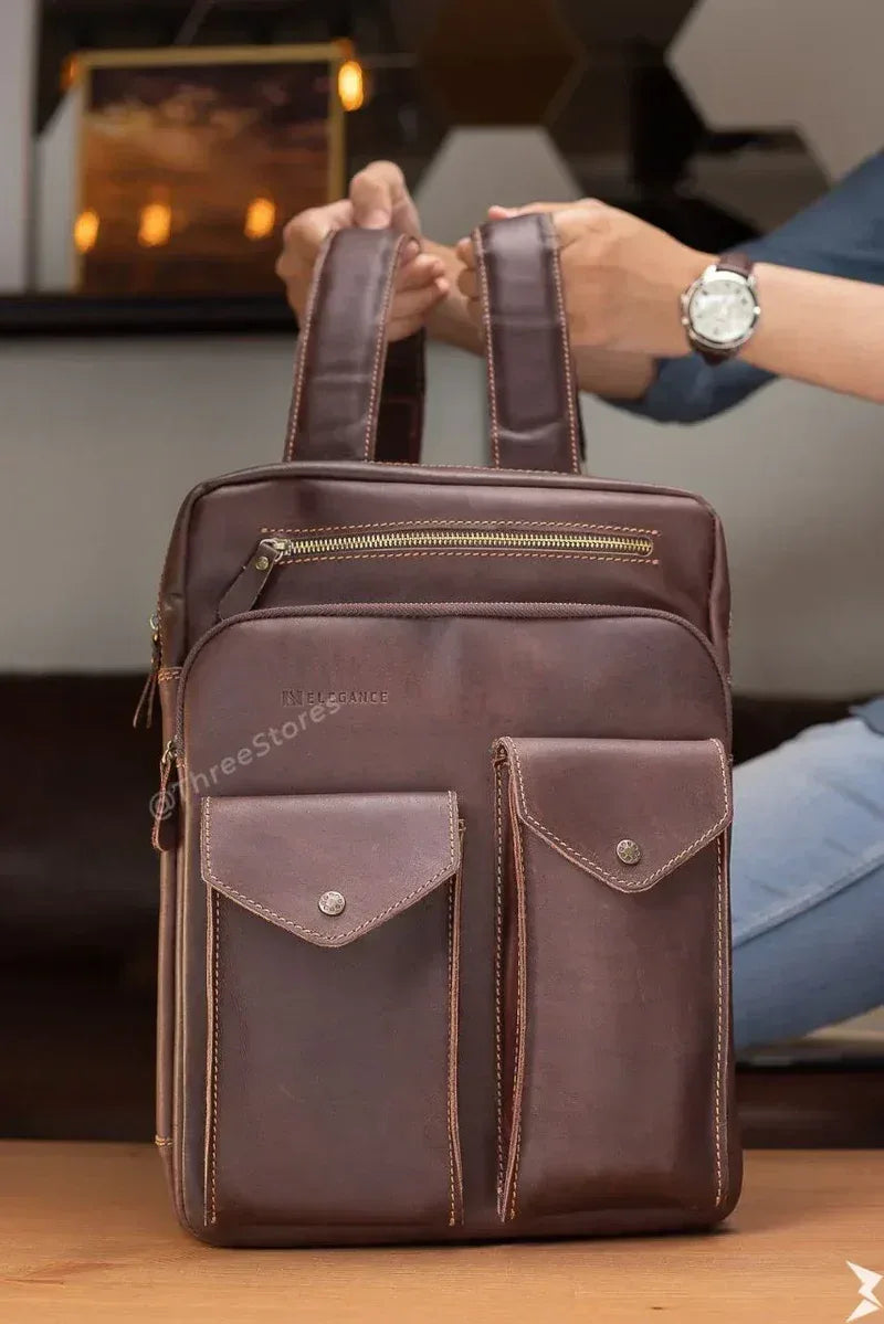 N Elegance Leather Bag - Three