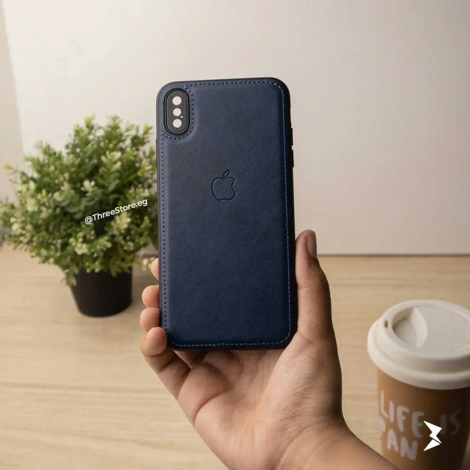 Cradle Leather Case iPhone X Max - Three