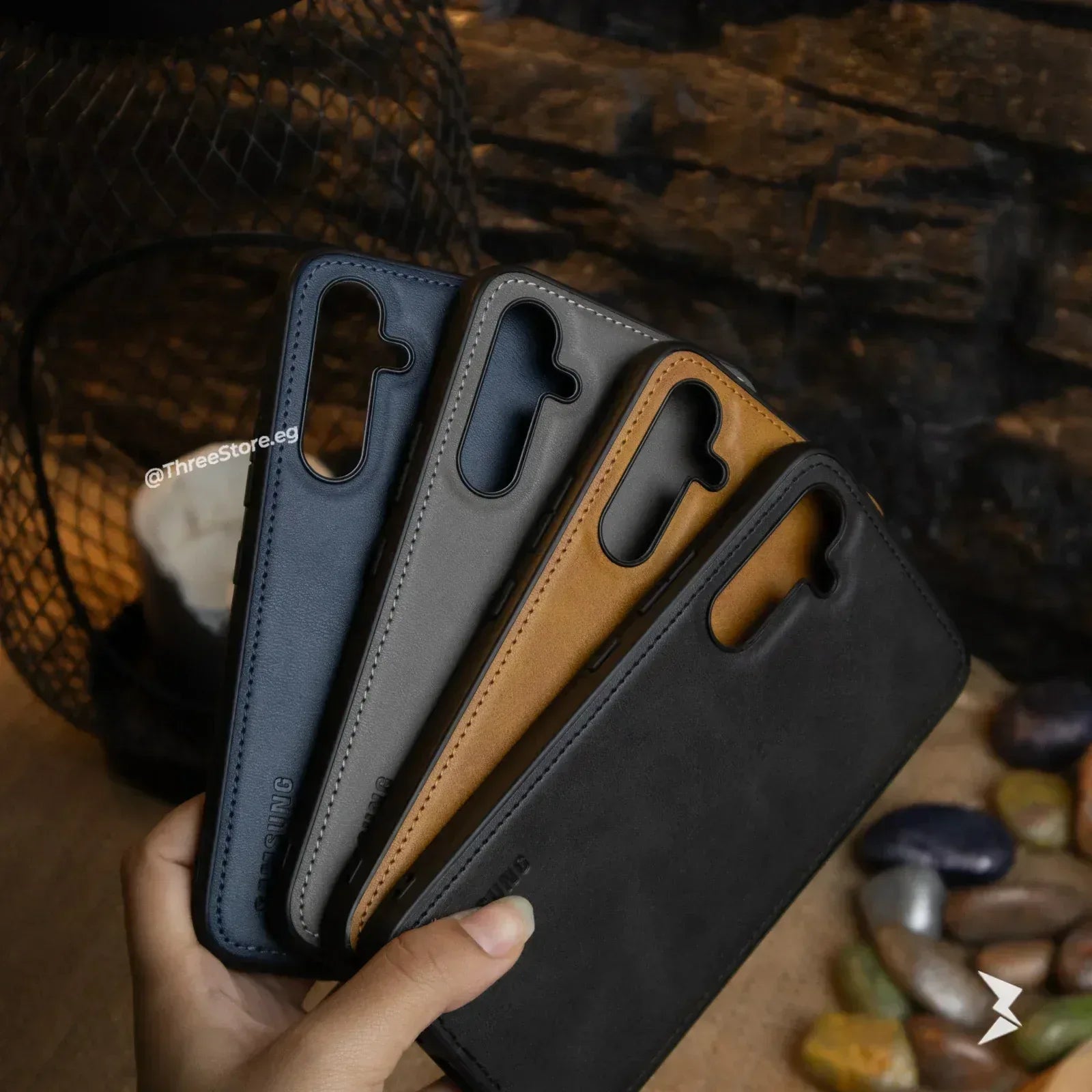 Cradle Leather Case Samsung A24 - Three