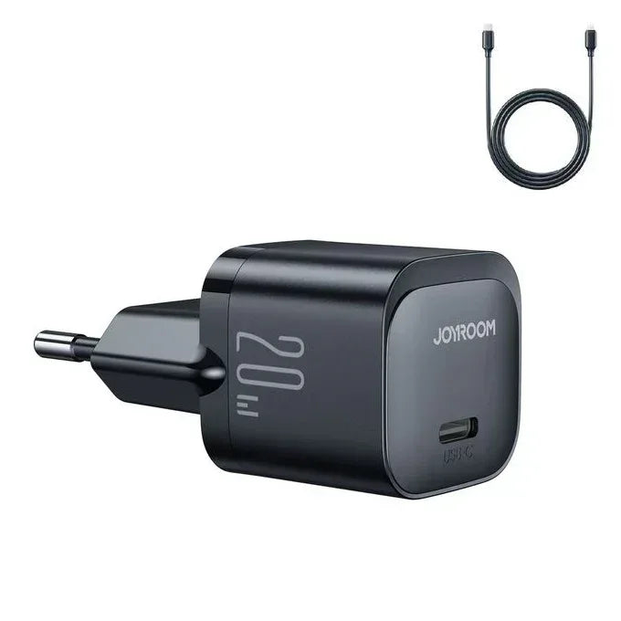 JoyRoom 20W mini Charger PD With Cable JR-TCF02 - Three