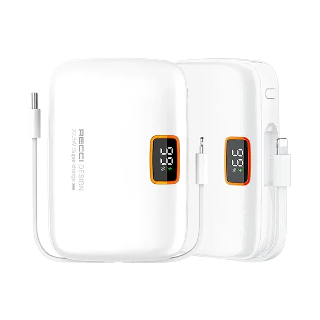 Recci Genius 10000 mAh Fast Charging Power Bank RPB-P33 - Three