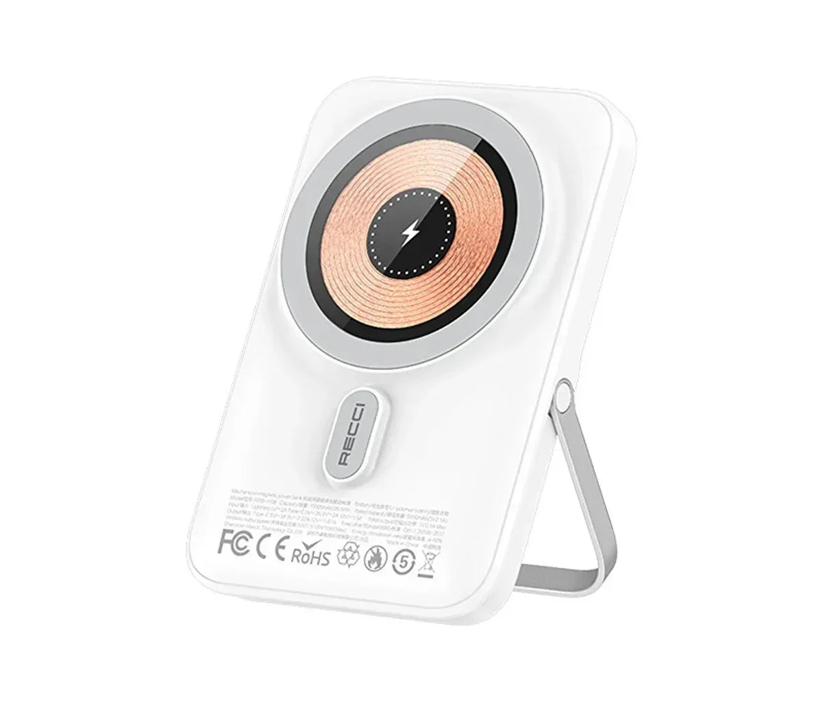 Recci 15W 10000mAh Magnetic Power Bank RPB-W08 - Three