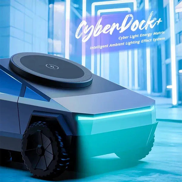 Cyber Dock Car 3-in-1 Wireless Charging Station - Three