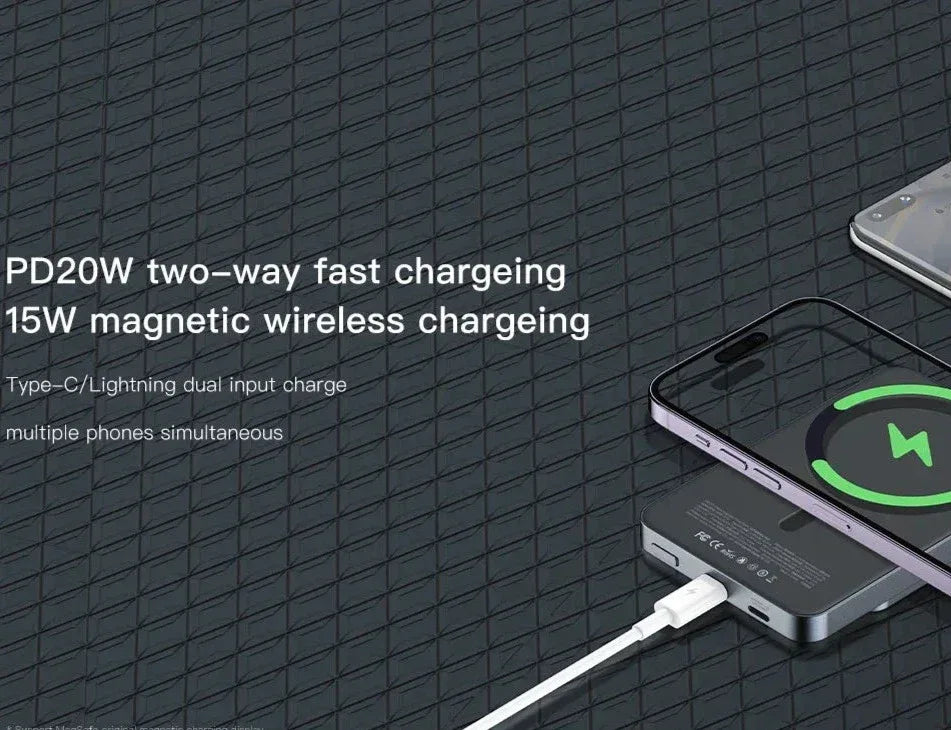 Recci Matrix MagSafe Magnetic Wireless Power Bank RPB-W16 - Three