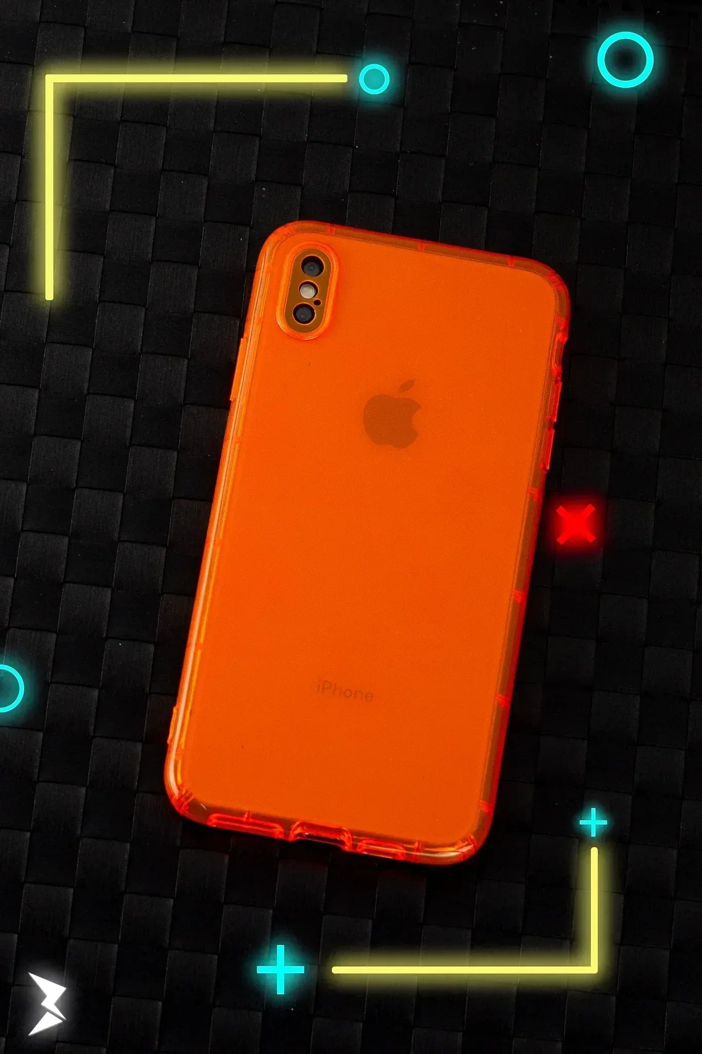 Q series Neon Fluorescent Case iPhone X Max - Three