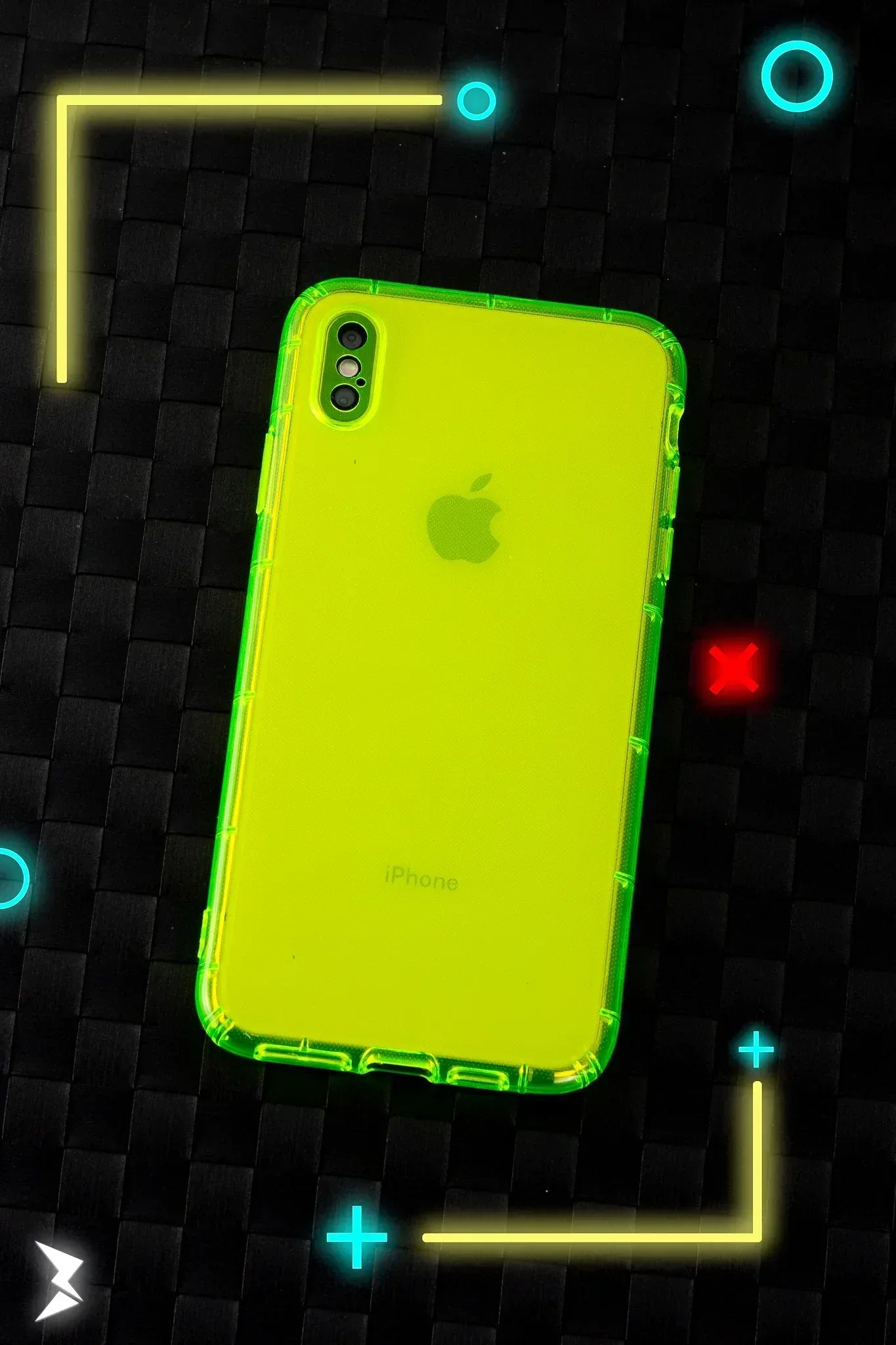 Q series Neon Fluorescent Case iPhone X Max - Three
