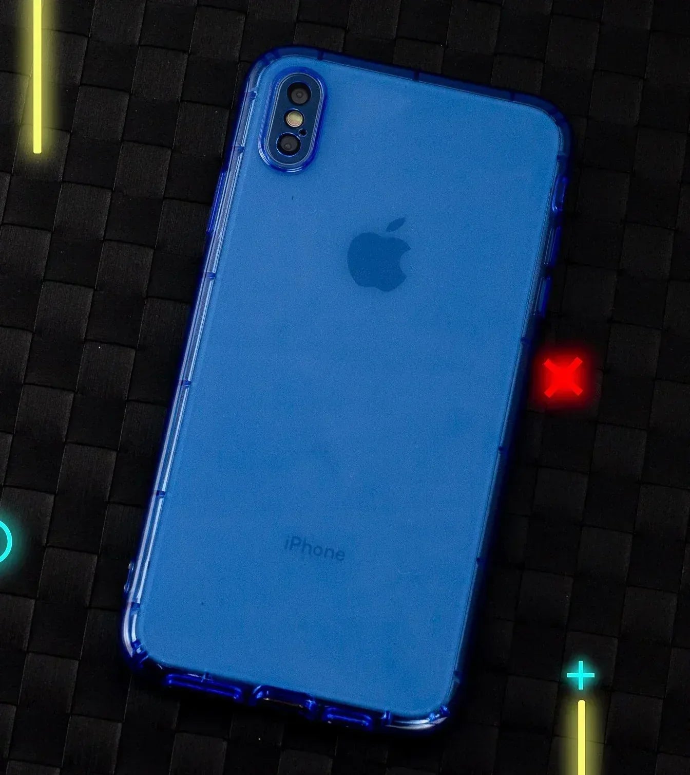 Q series Neon Fluorescent Case iPhone X Max - Three