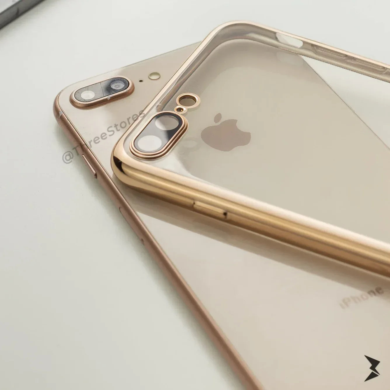 QY Glossy Transparent Camera Protective Case iPhone 7 /8 Plus - Three