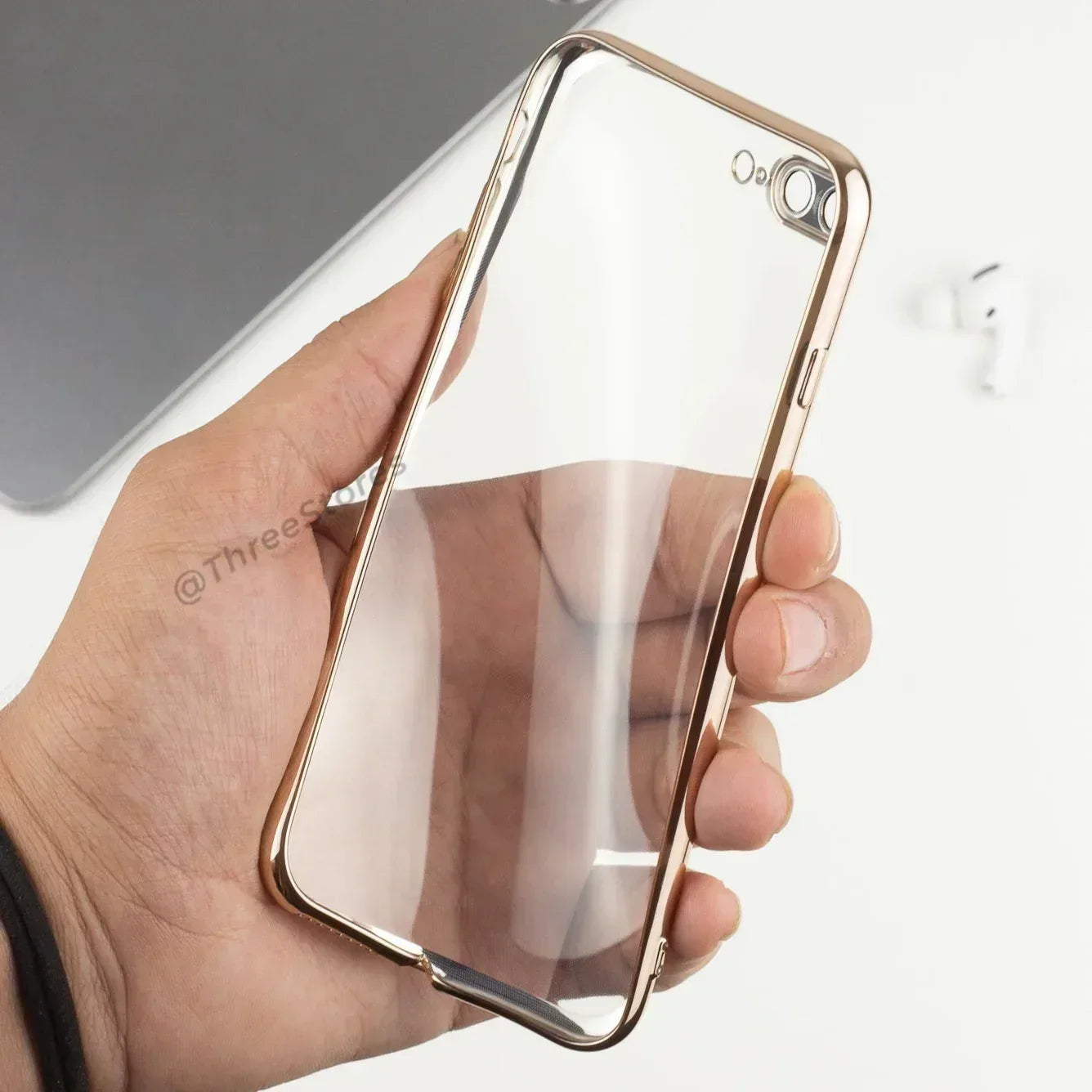 QY Glossy Transparent Camera Protective Case iPhone 7 /8 Plus - Three