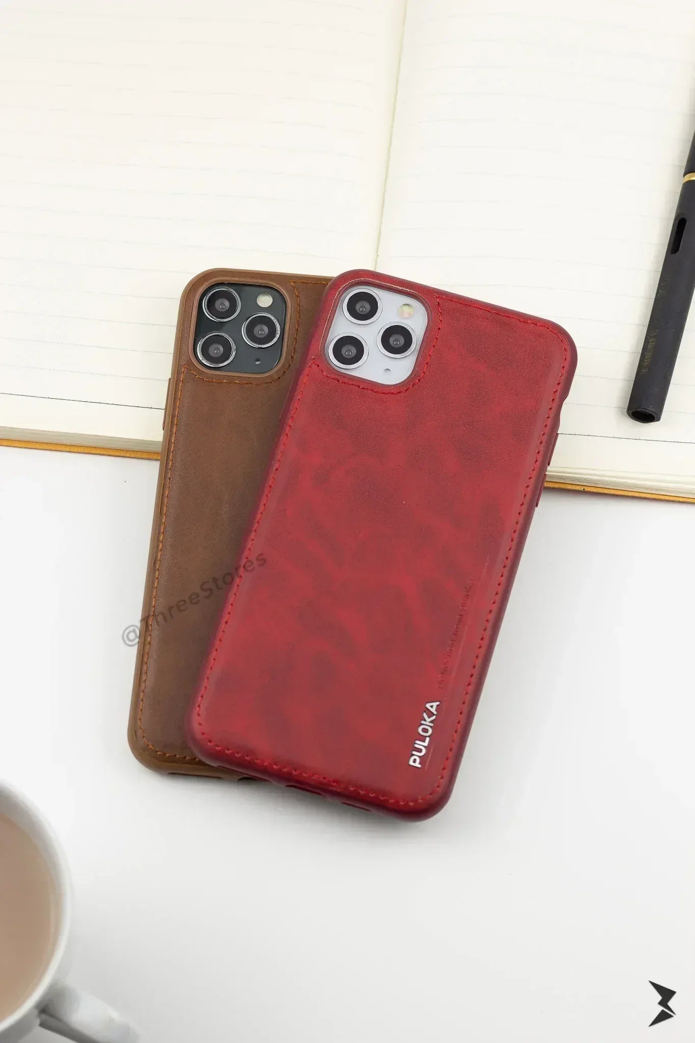 Puloka Leather Case iPhone 11 Pro Max - Three