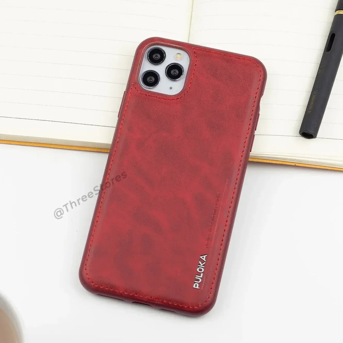 Puloka Leather Case iPhone 11 Pro Max - Three