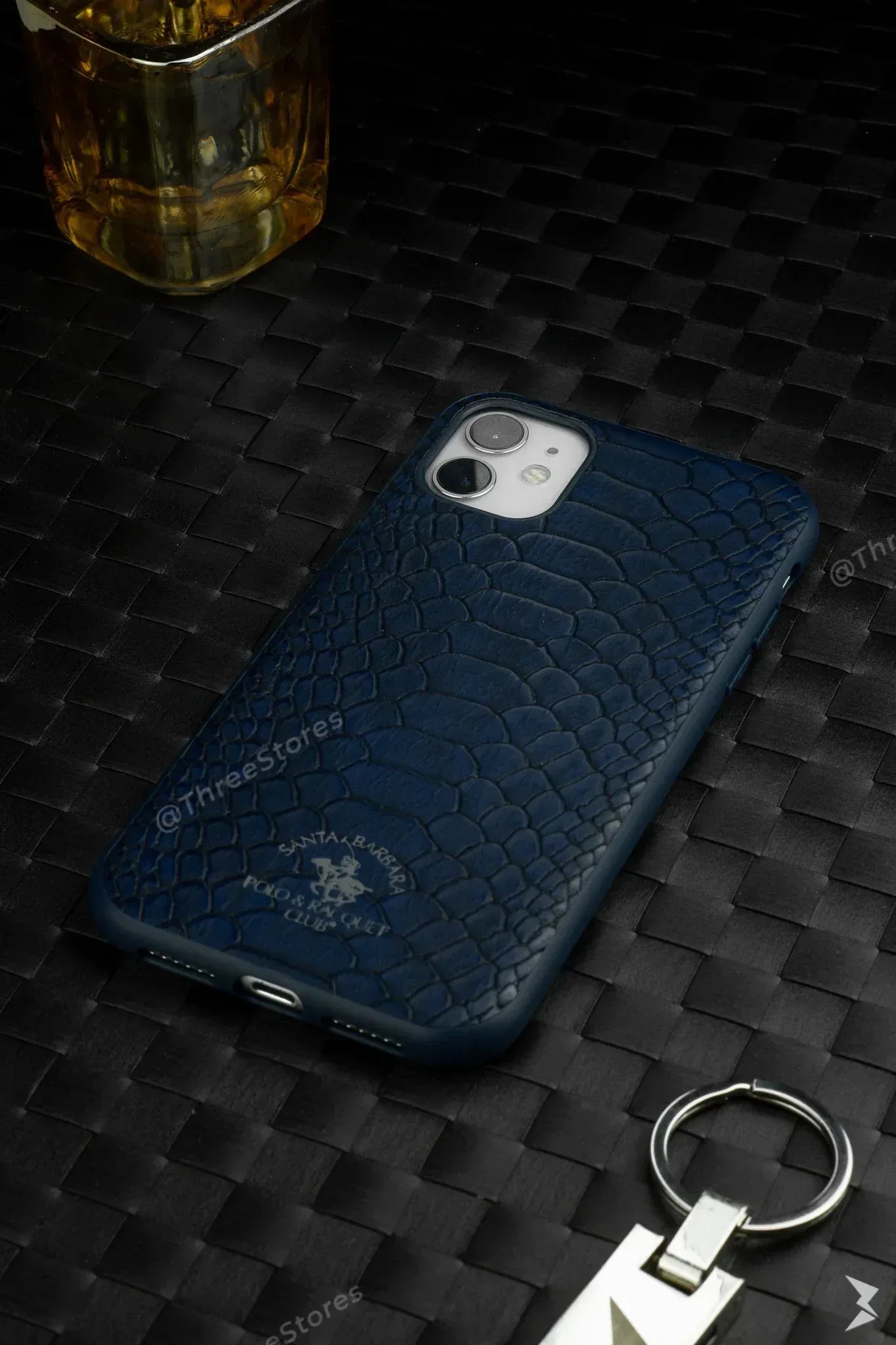 Santa Alligator Leather Case iPhone 11 - Three