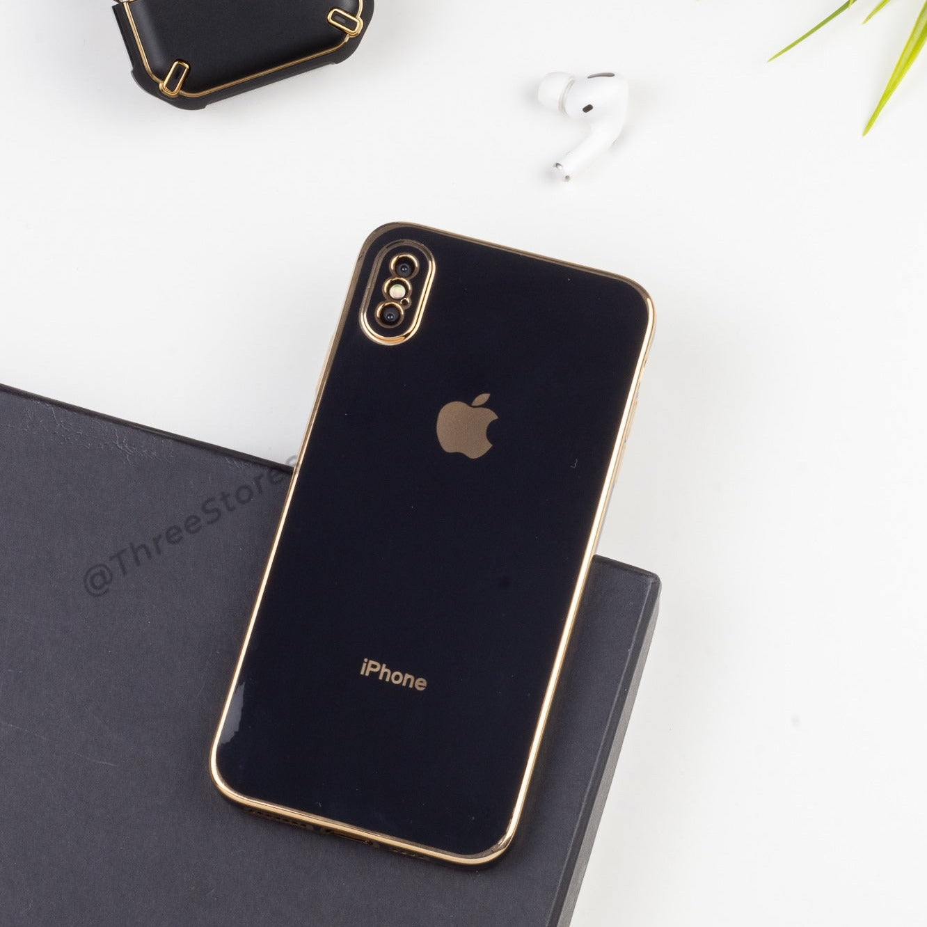 Plating Gold Lens Protection Case iPhone X Max
