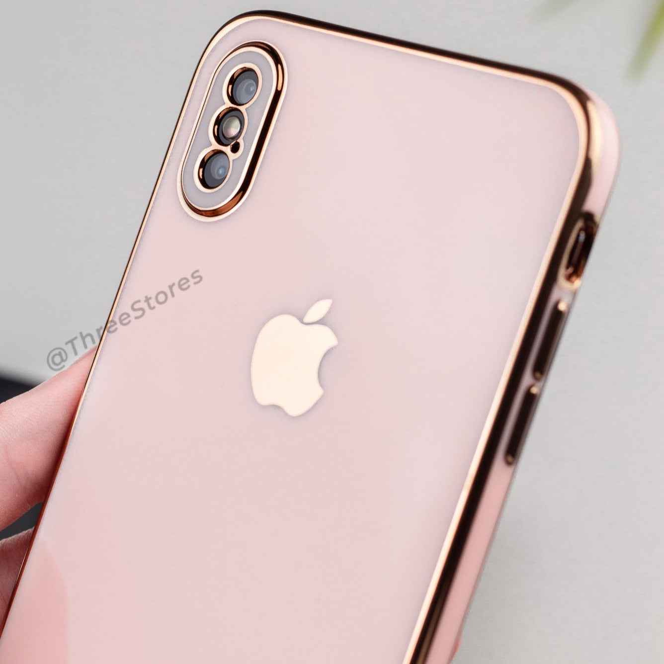 Plating Gold Lens Case iPhone X