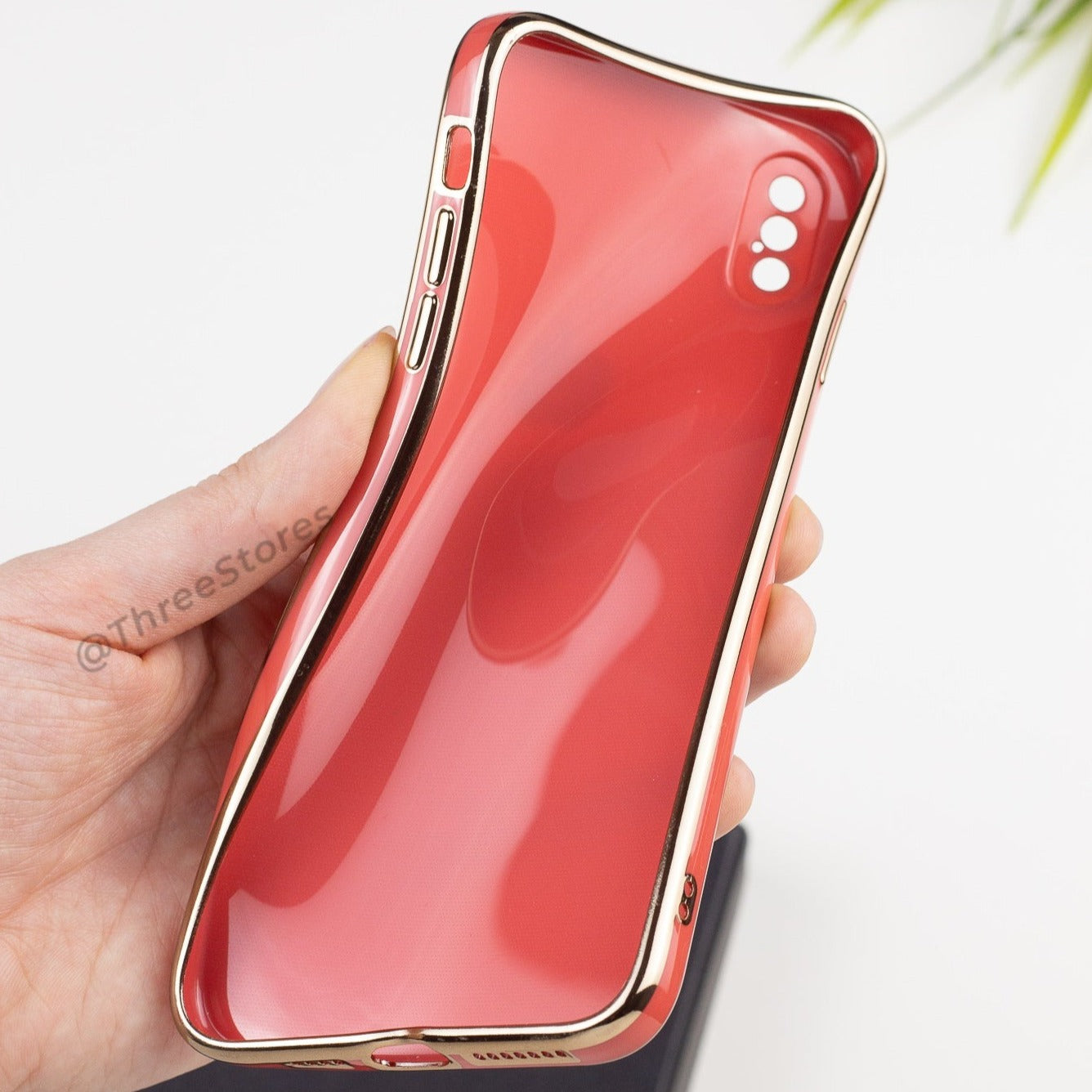 Plating Gold Lens Protection Case iPhone X Max