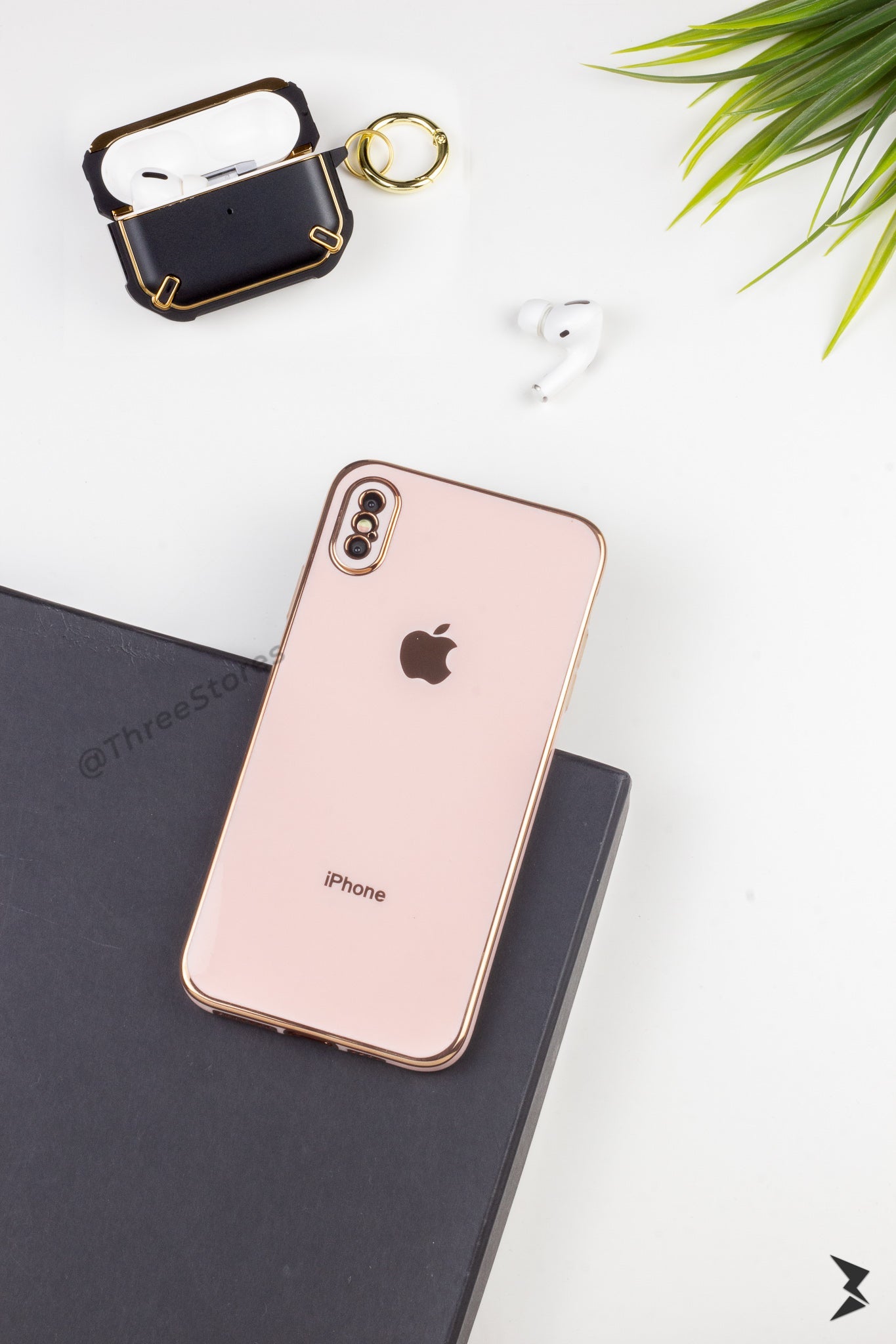 Plating Gold Lens Case iPhone X