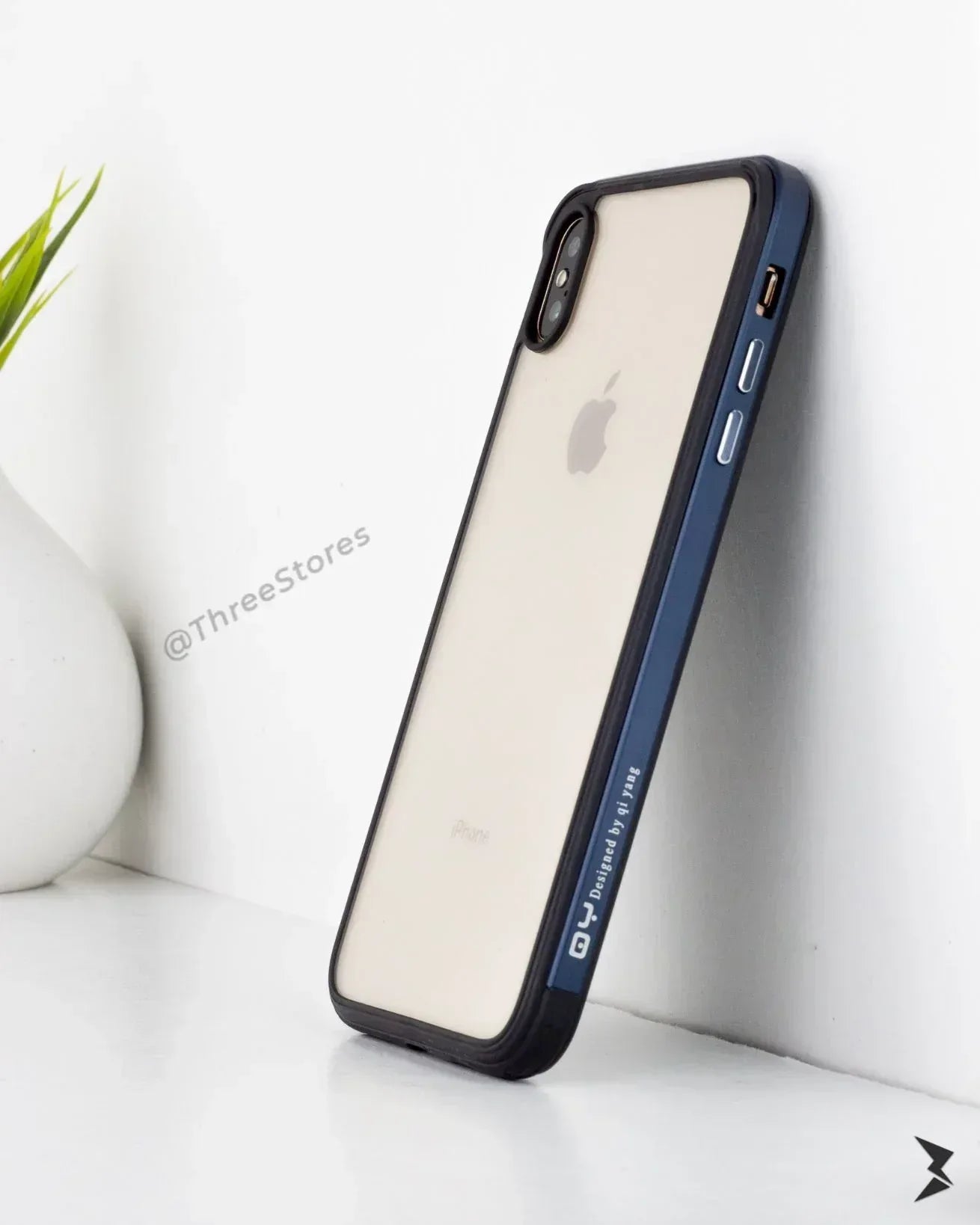 Qy TPU Transperant Case iPhone X - Three
