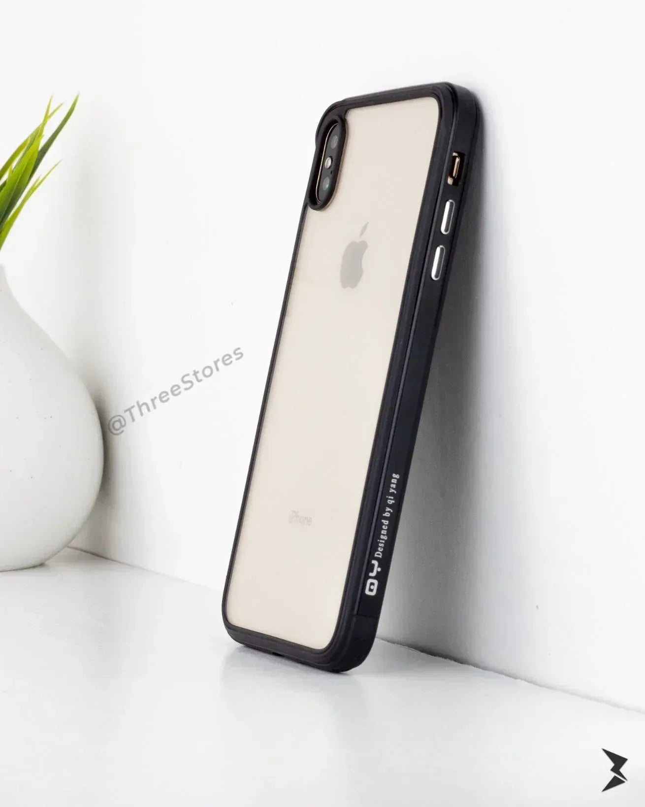 Qy TPU Transperant Case iPhone X - Three