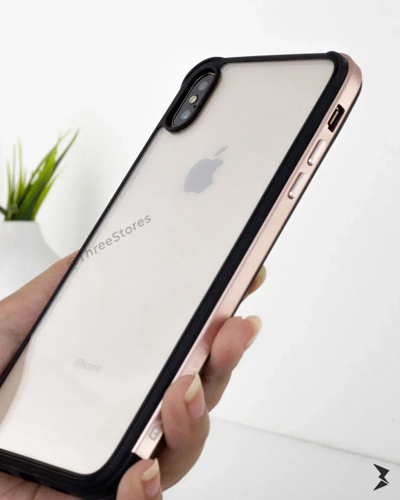 Qy TPU Transperant Case iPhone X - Three