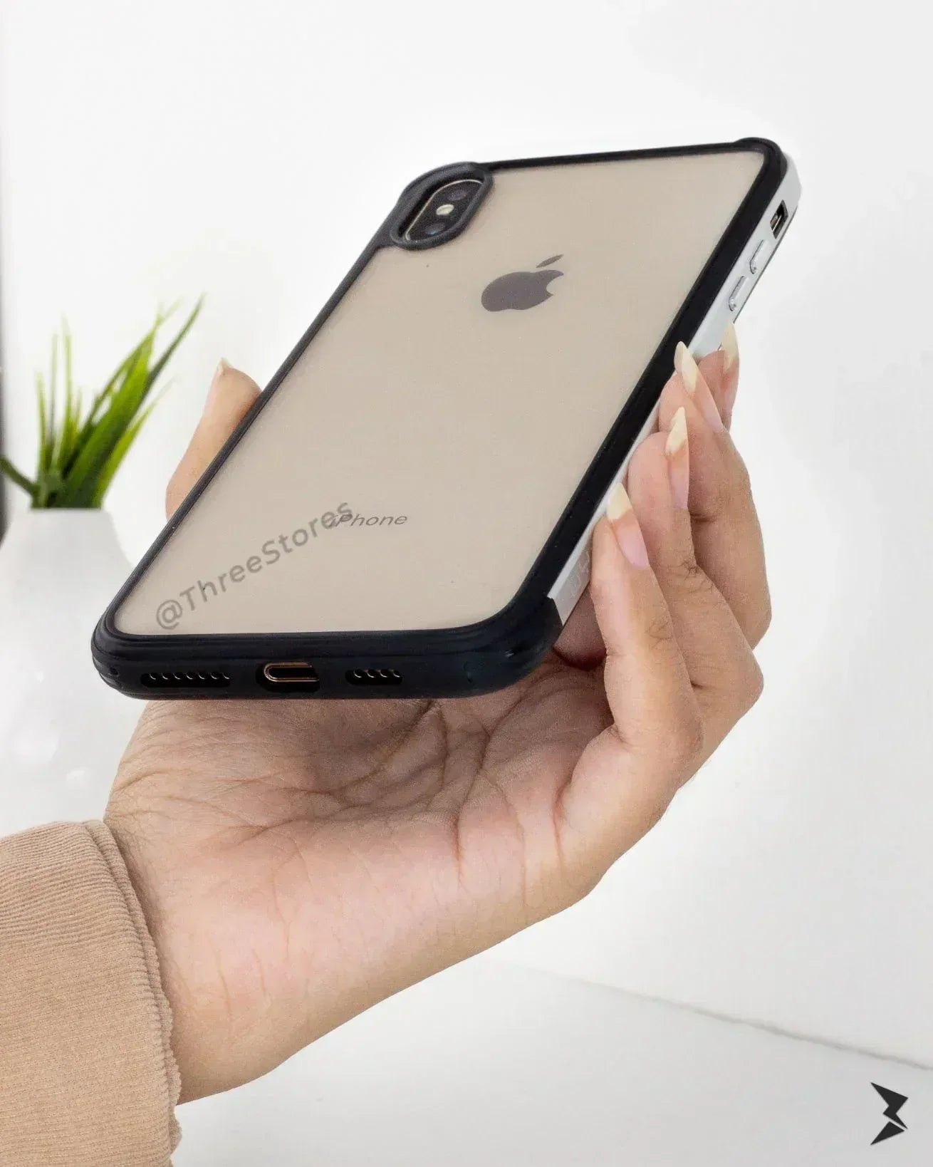 Qy TPU Transperant Case iPhone X - Three