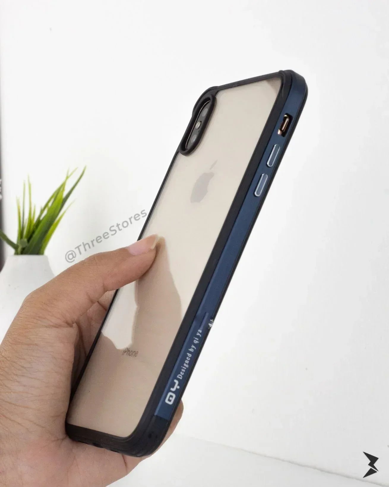 Qy TPU Transperant Case iPhone X - Three