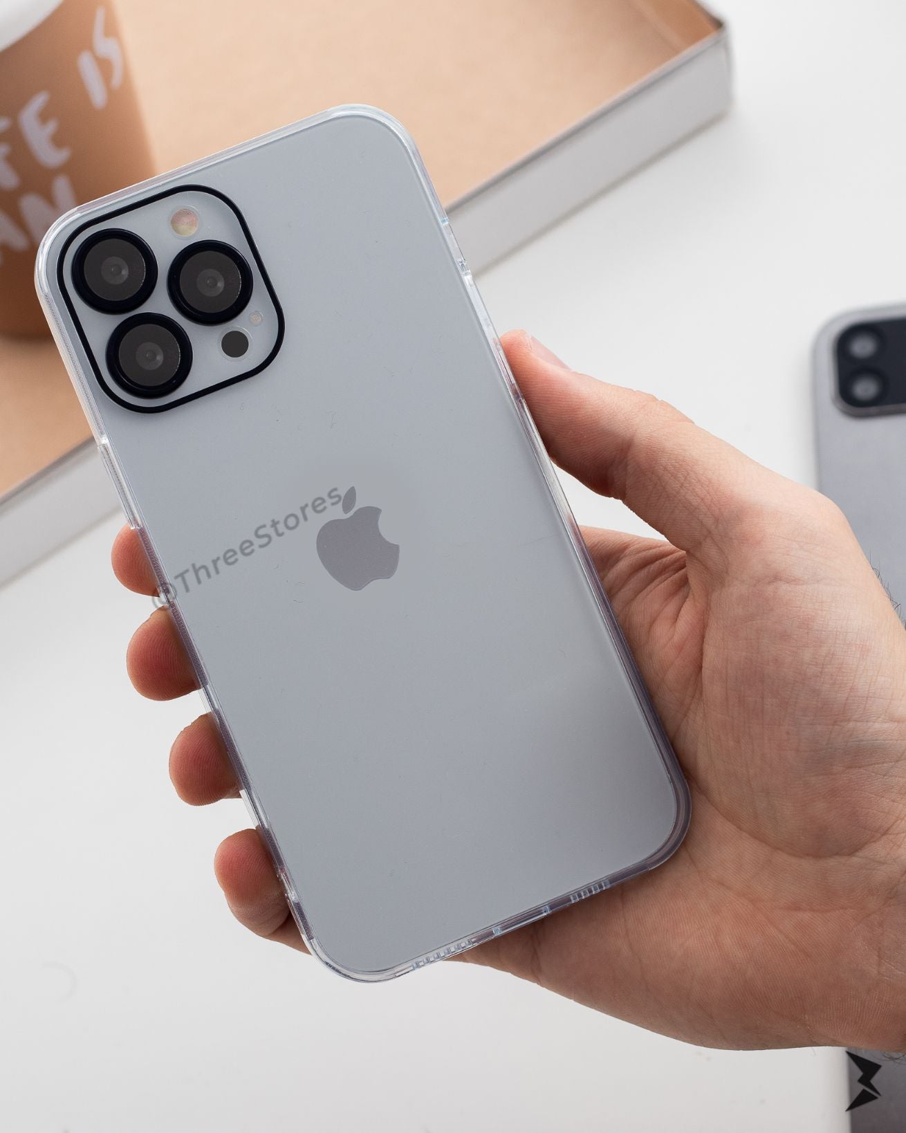 QY Glossy Transparent Camera Protective Case iPhone 13 Pro