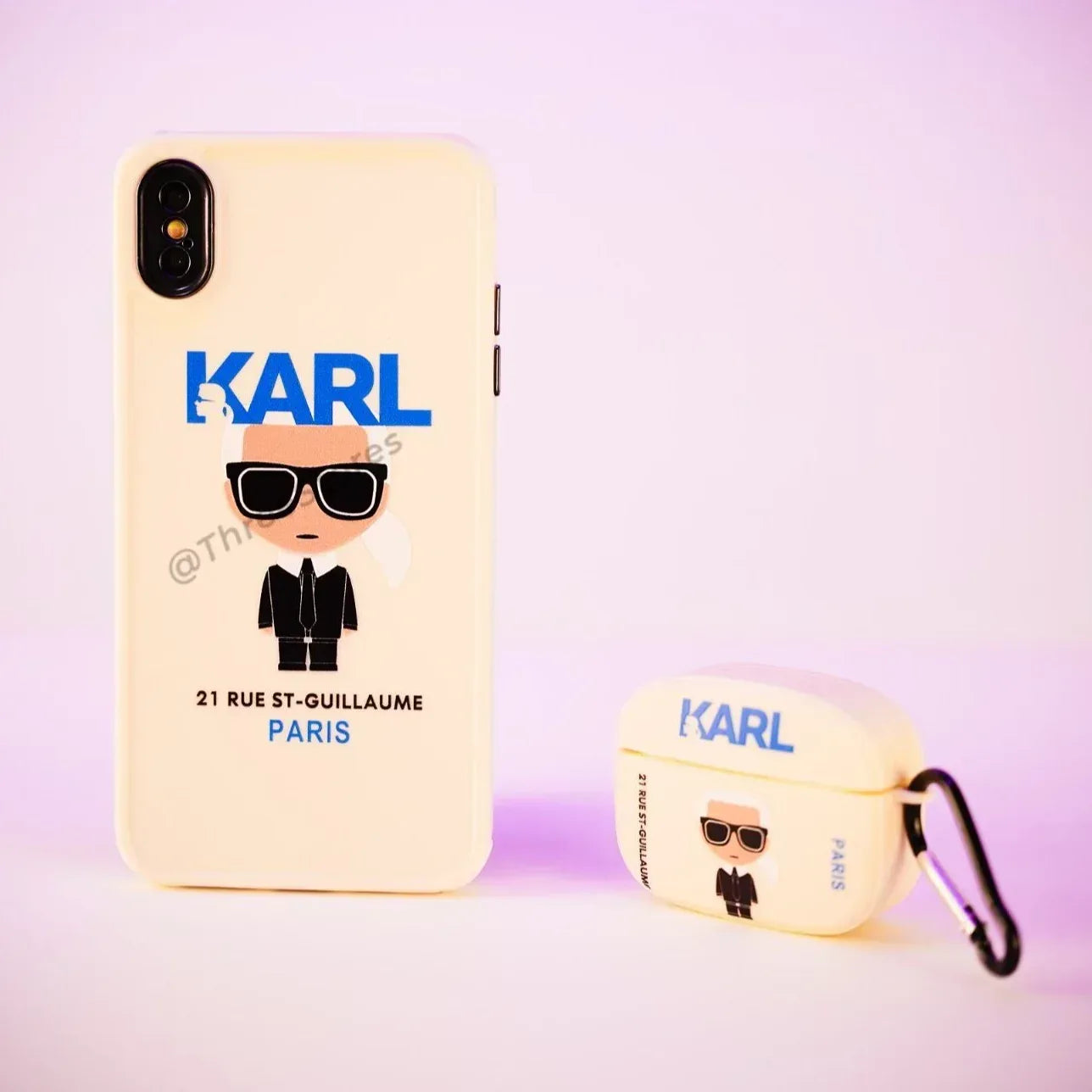 Karl Silicone iPhone Case X - Three