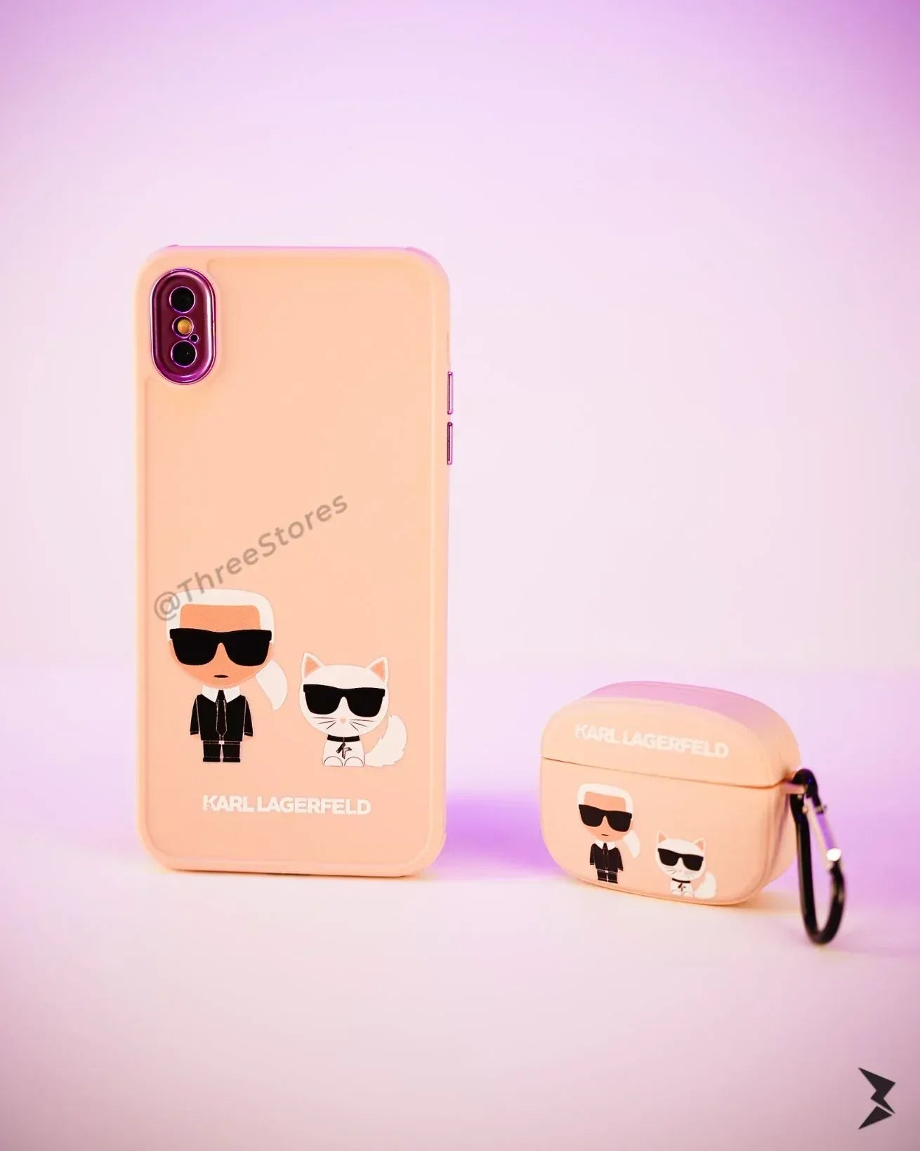 Karl Silicone iPhone Case X - Three
