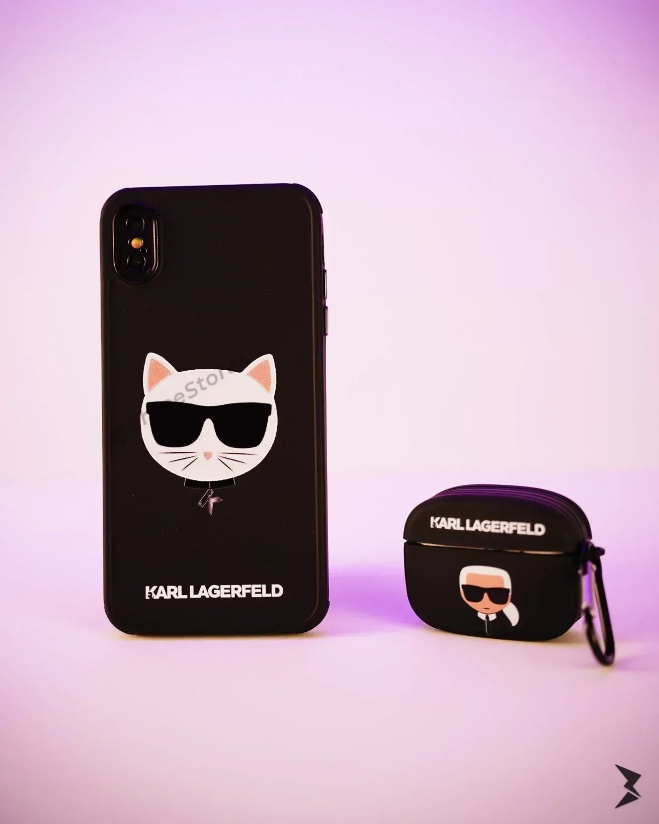 Karl Silicone iPhone Case X - Three
