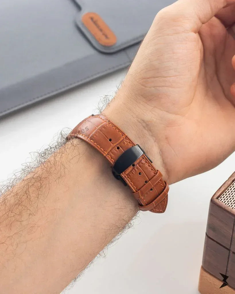 Leather Skin Band For Apple Watch - Three