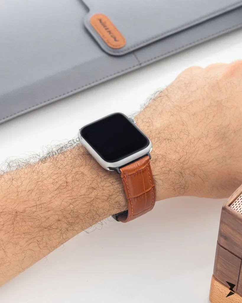 Leather Skin Band For Apple Watch - Three