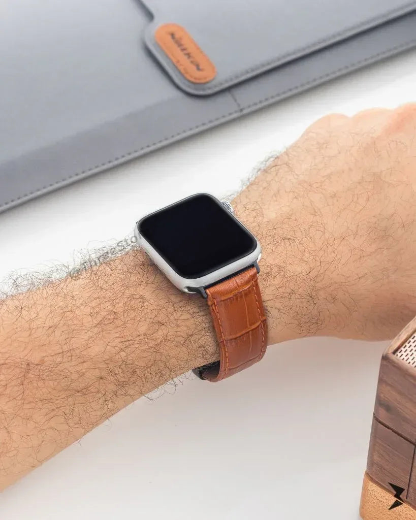 Leather Skin Band For Apple Watch - Three