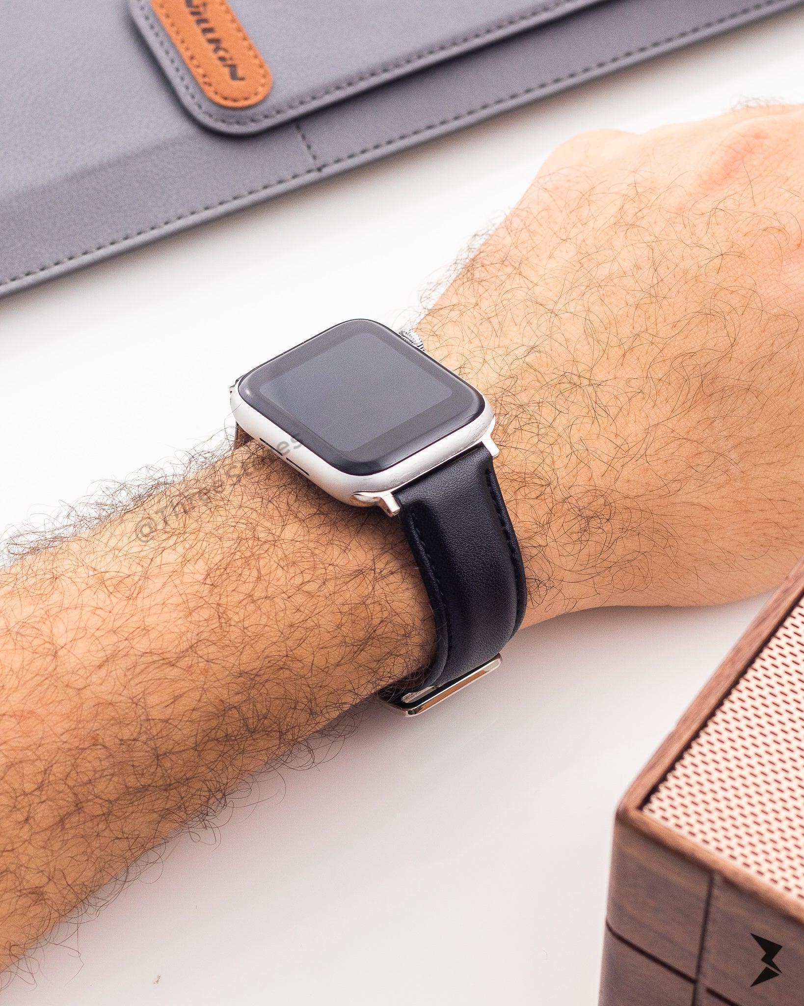 Elegance Leather Band For Apple Watch - Three