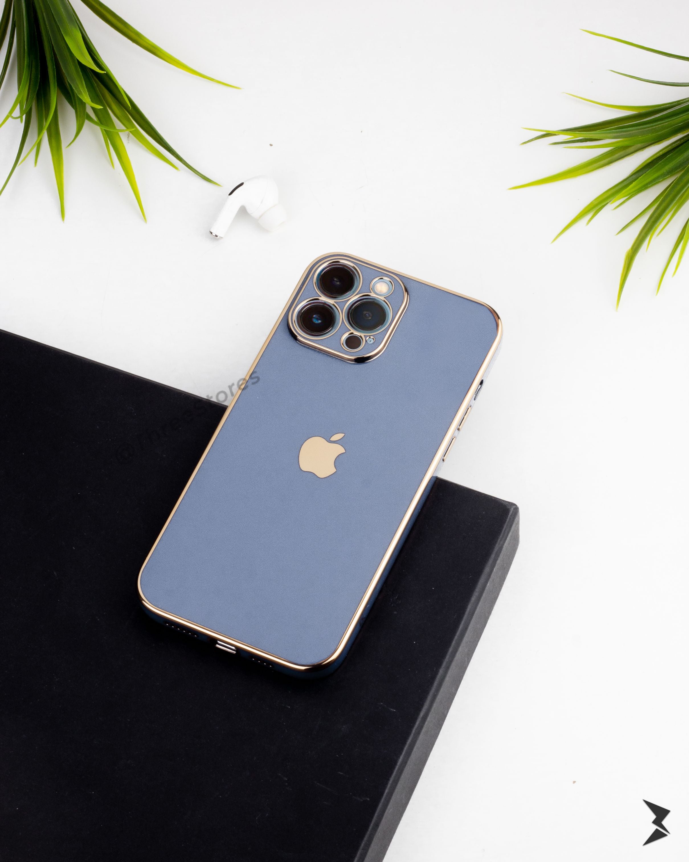 Plating Gold Lens Protection Case iPhone 13 Pro Max
